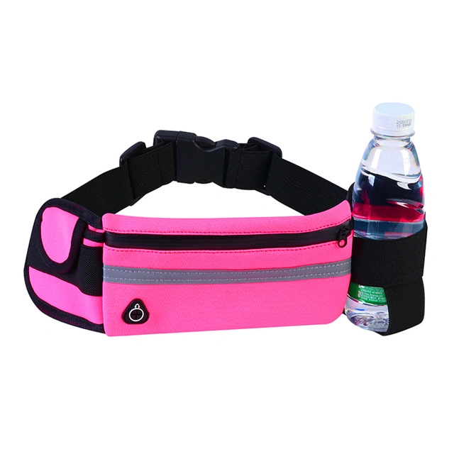 Custom Logo Running Waist Bags Water Bottle Holder Outdoor Camping Hiking Fitness Men Women Bicycle Cycling Belt Sports Fanny Packs Travel Bag