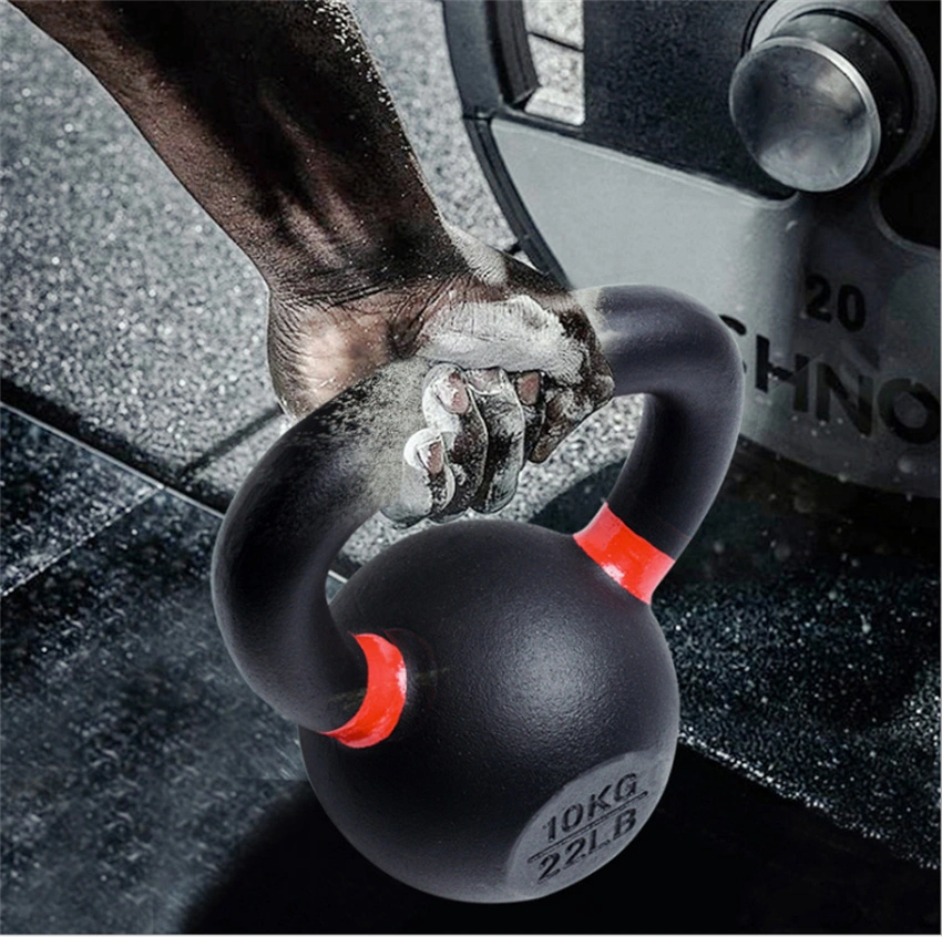 Crossfit Gym Wholesale Exercise Equipment Powder Coated Casting Iron Kettlebell Cast Iron Kettlebell