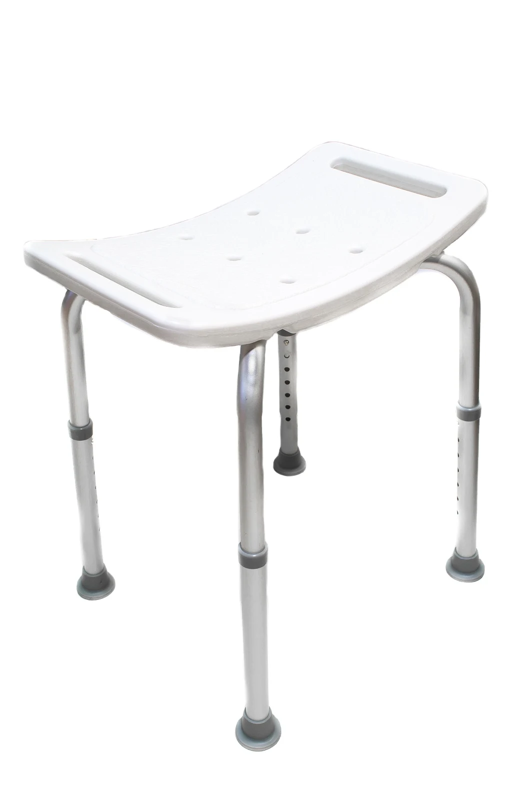 Hot Selling Steel Folding Shower Chair PE Material Seat Board Anti-Slip Foot Pad Easy Fold Bath Bench Get CE Rehabilitation Medical Equipment