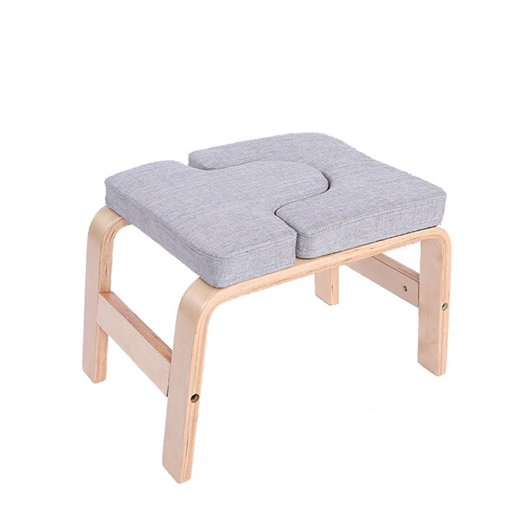 Home Relieve Fatigue High Quality Wooden Headstand Yoga Stool