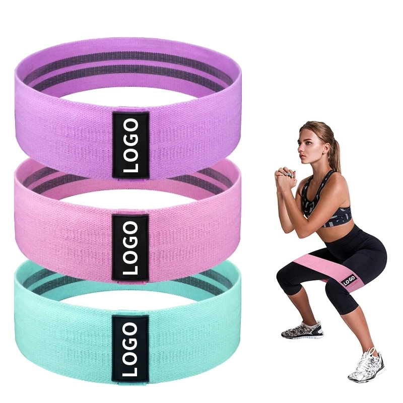 Custom Logo Hip Circle Resistance Bands Woman and Man Yoga Fitness Equipment Training Anywhere