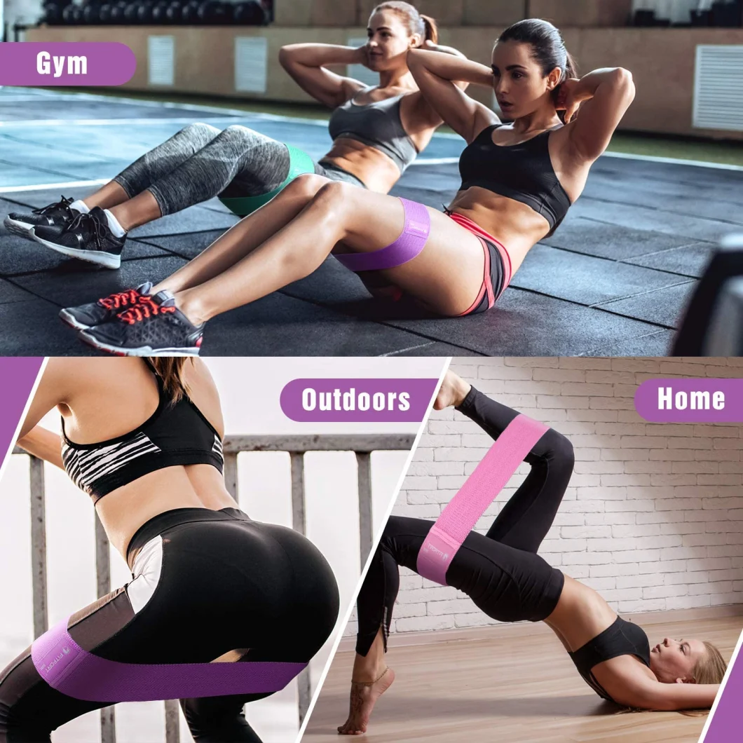 Resistance Exercise Bands Yoga Bands Elastic Yoga Belt Women Sports Fitness Band for Hip Training