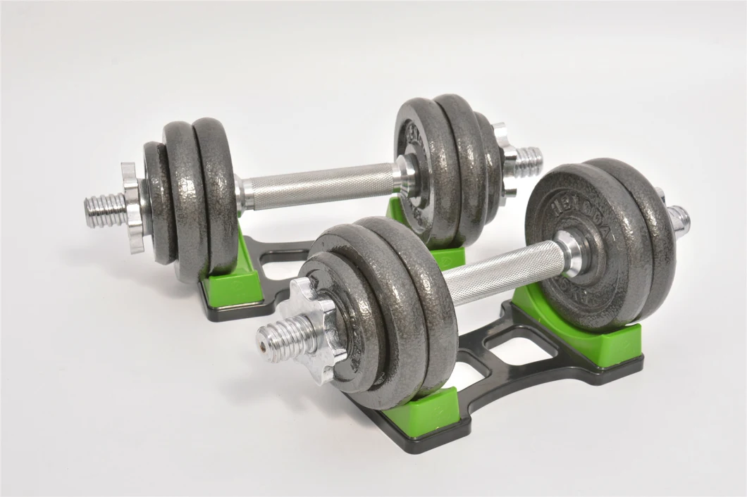 20kg Adjustable Multi Function All Steel Dumbbell Set with Additional Barbell Rod Extension for Fitness Exercise