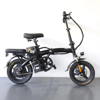 Günstiges zusammenklappbares Mini 48V 350W Smart Ebike mit Pedalen 14 Zoll elektrische Straßenfahrräder für Erwachsene