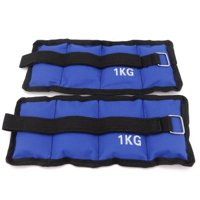 Wyz17066 (1 kg, 2 kg, 3 kg, 4 kg und 5 kg) 2 Stück Knöchelgewichte Bein Handgelenk Sandsack Gewichte Gurt Widerstand Krafttrainingsgeräte für Fitnessstudio Fitness Yoga Laufen Wyz17066