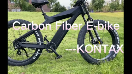 Kontax 48V13ah Elektrofahrrad 1000W Kohlefaser Ebike Pedal Assist Bike Fat Wheel Elektrofahrrad