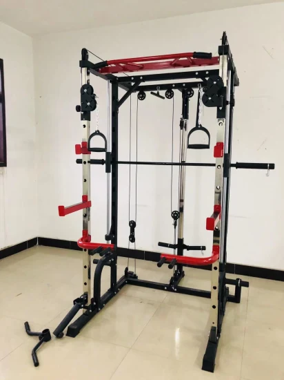 Multifunktionsgeräte Kommerzielle Sport-Fitnessgeräte Übungsgerät Smith Machine Gym-Gerät für das Krafttraining im Innen-Heim-Fitnessstudio