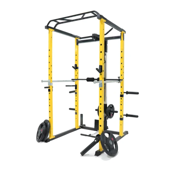 Power Cage, optionaler Lat-Pull-Down-Aufsatz, Q235-Stahl, 450 kg Tragkraft, maßgeschneiderte Akzeptierung von Krafttrainings-Fitnessgeräten